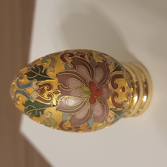 Franklin Mint Cloisonne Enamel 24K gold egg - Picture 3 of 8